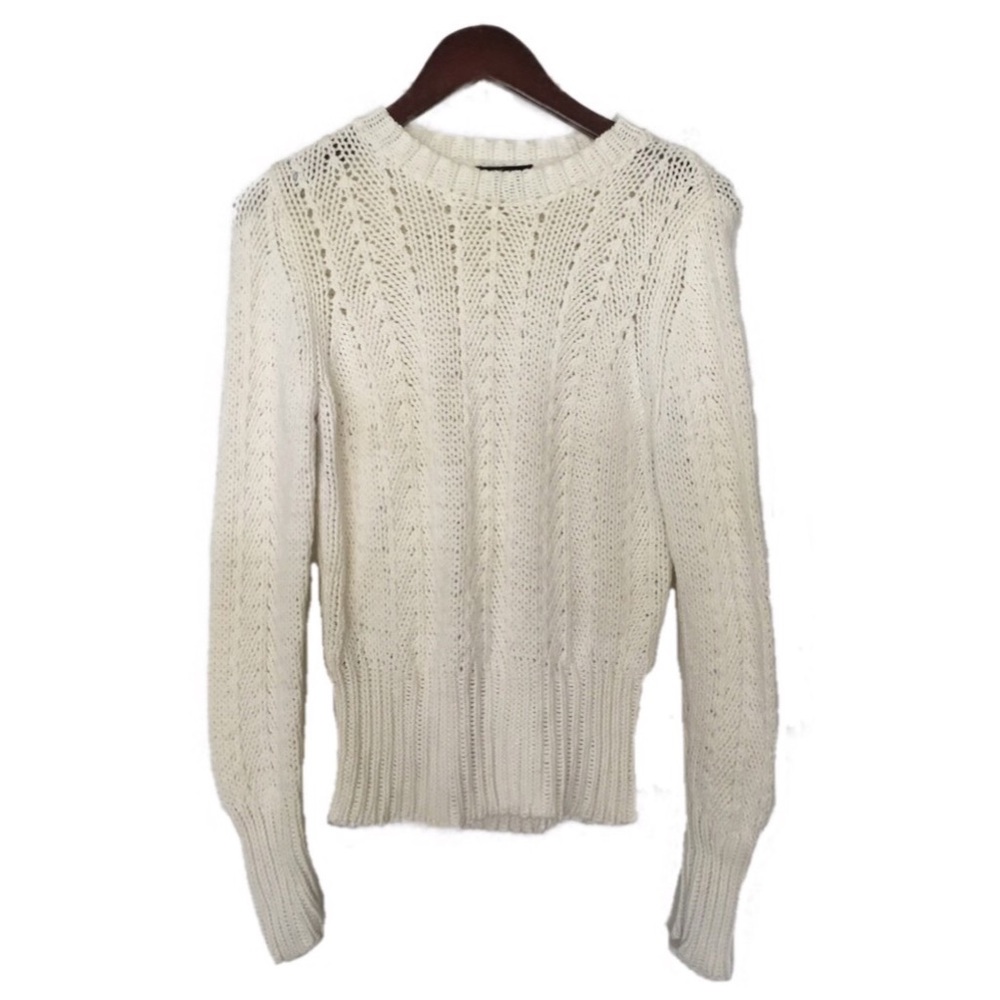 Ann Taylor White Knit Sweater